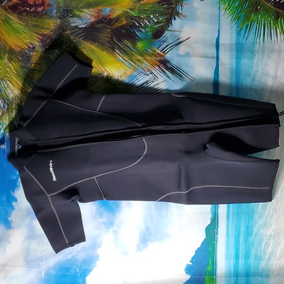 Seaskin shorty wetsuit men's size S - Picture 3 of 6